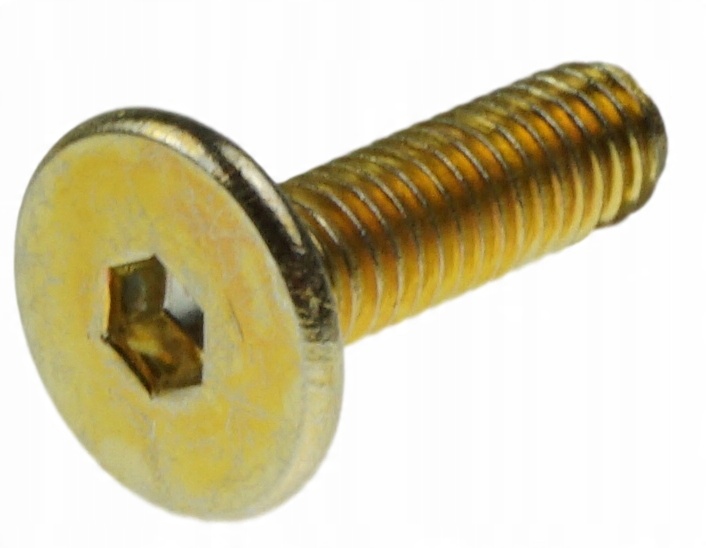 

10x wkręt z łbem walcowym żółty śruba M6 x 25 mm