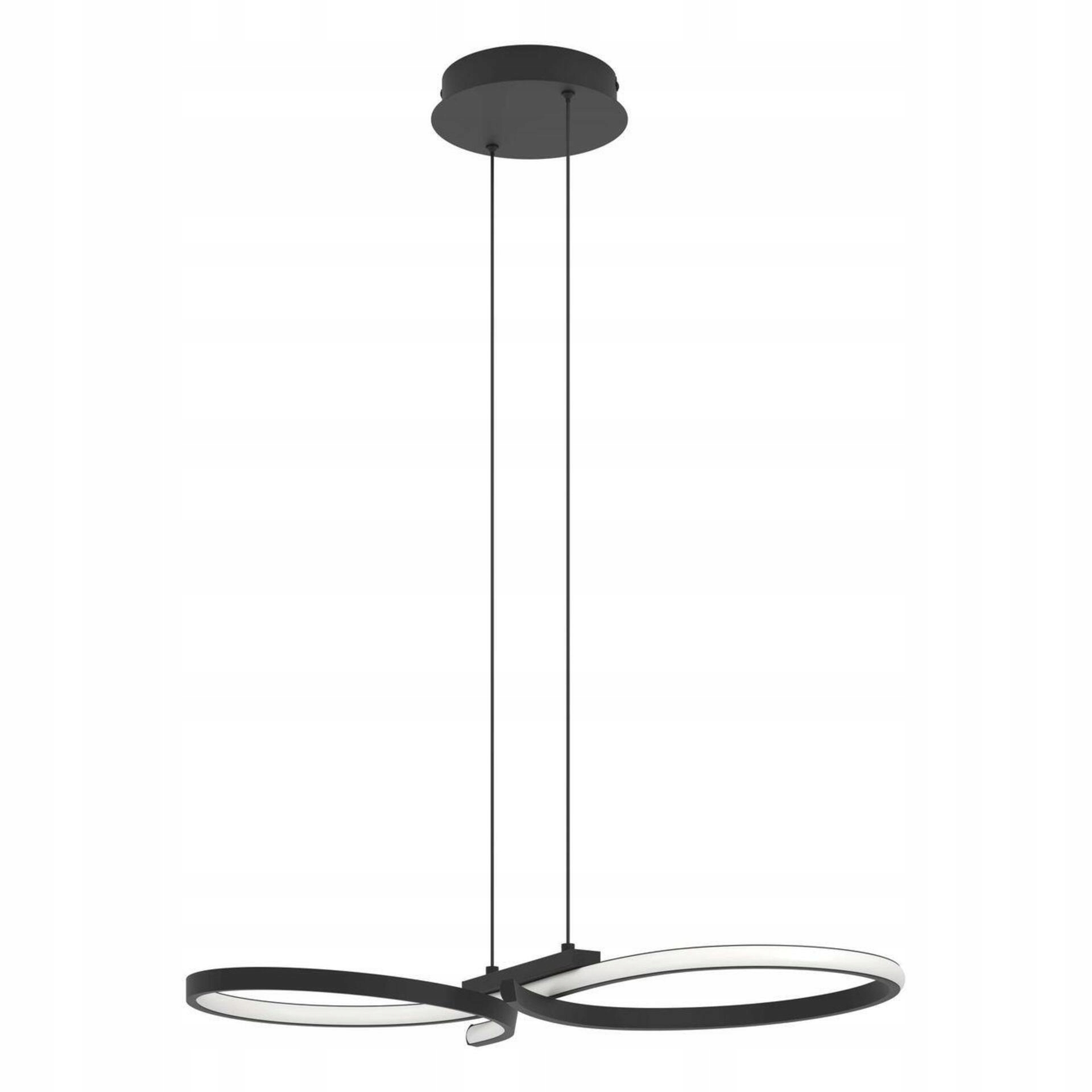 Závesné svietidlo Eglo Serpins 21W 2500lm čierne 3000K