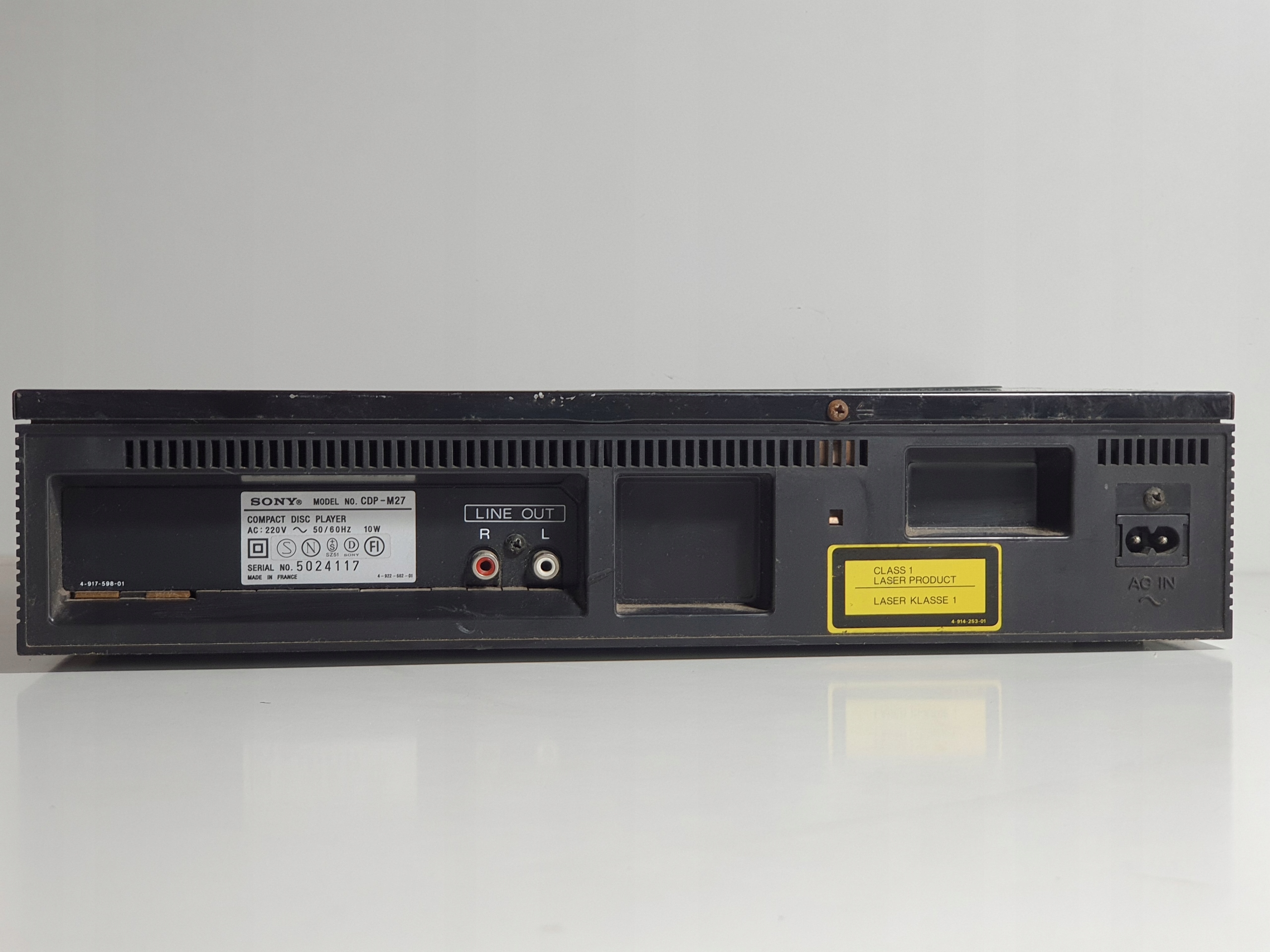 Sony MINI MIDI CD player CDP M 27 XX7 Rodzaj jednopłytowy