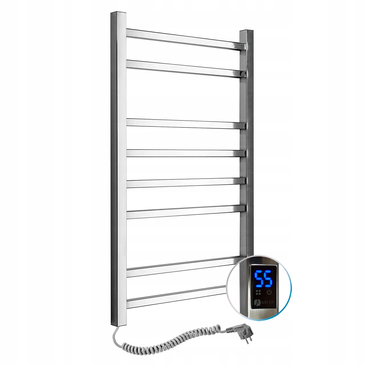 Elektryczny Grzejnik Łazienkowy Nierdzewny Loft Sensor 500х800 lewa