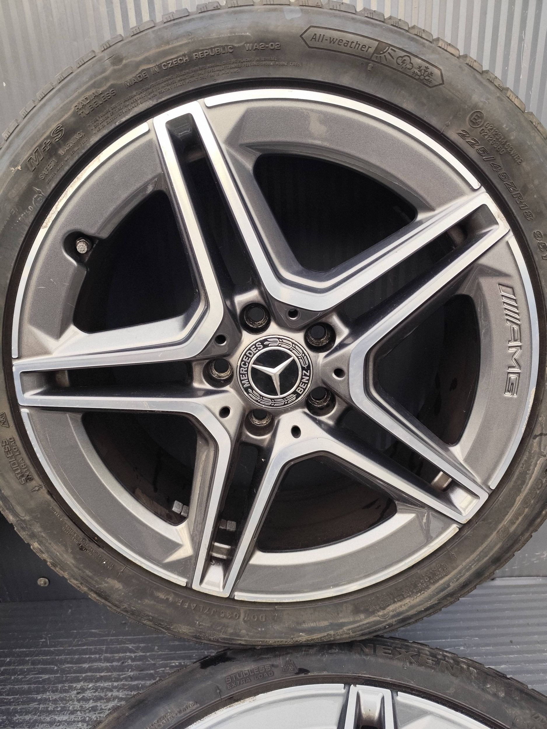 MERCEDES B-class 247 AMG wheels discs ALU 225/45/18 KOMPLET dismantling
