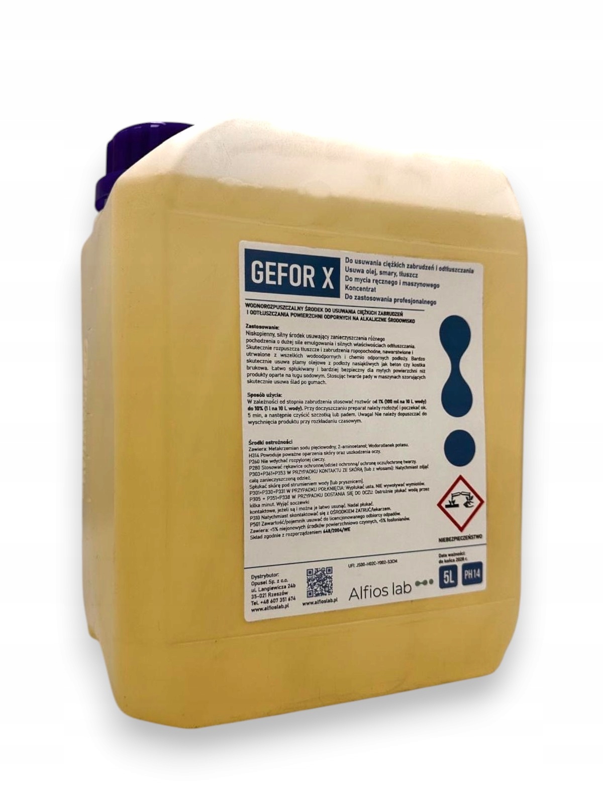 Levně Gefor X 5L Prostředek Na Těžké Znečištění A Odmašťování Kotníků, Silný