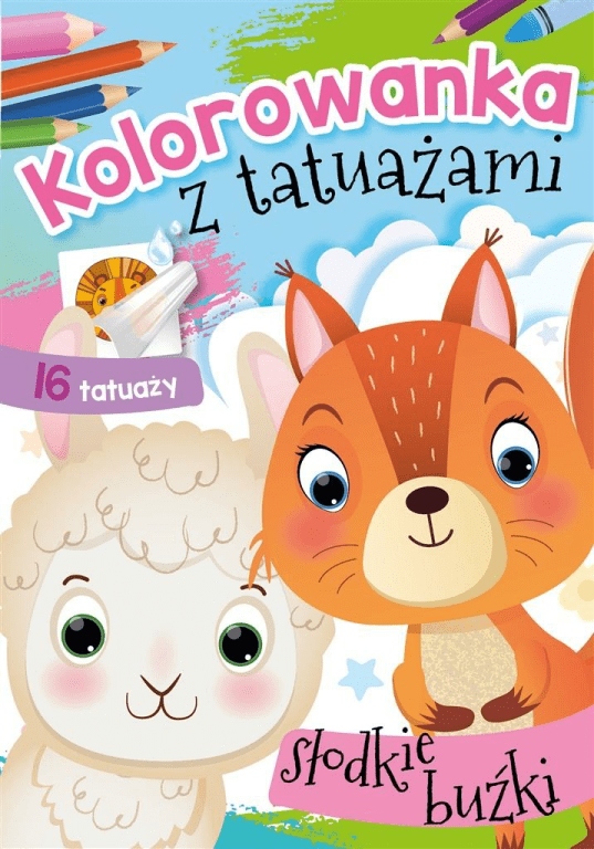 

Kolorowanka z tatuażami. Słodkie buźki