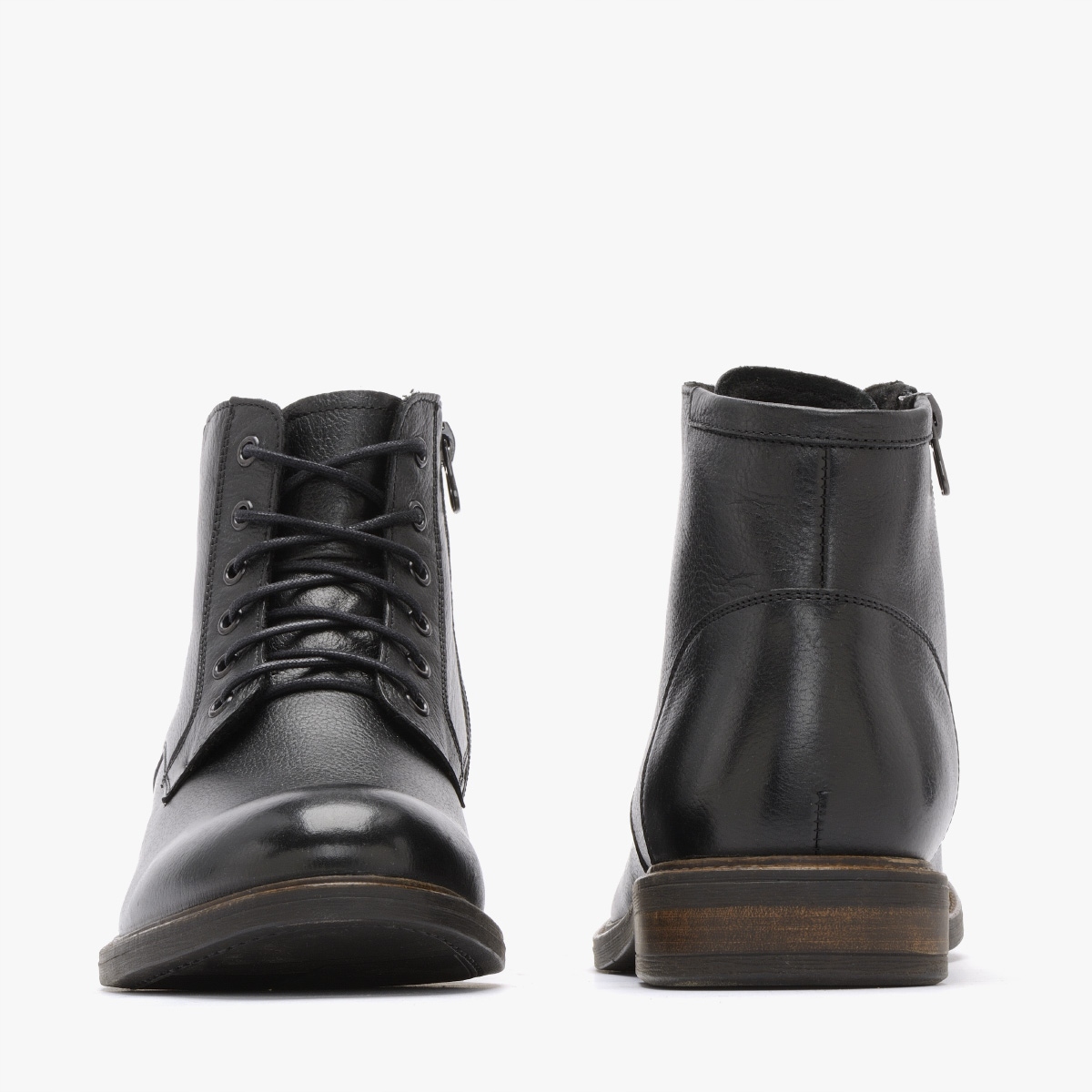 RYŁKO czarne skórzane trzewiki męskie 43 Płeć mężczyzna