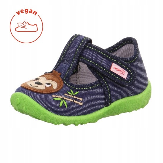 Pantofle Tekstylne Kapcie Superfit Spotty Leniwiec R.26