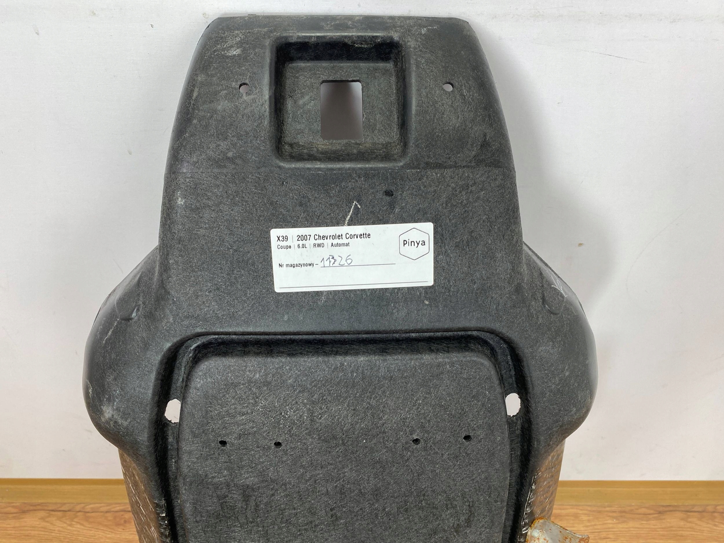 Supporto oparcie sedile Chevrolet Corvette C6 2005+