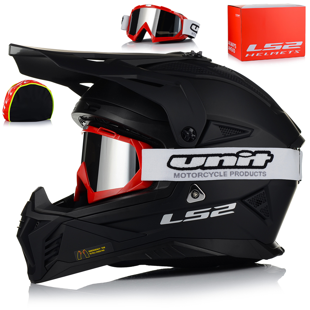 Motocyklová Prilba LS2 MX708 Fast II Okuliare Ľahká Enduro Krossová Štvorkolka