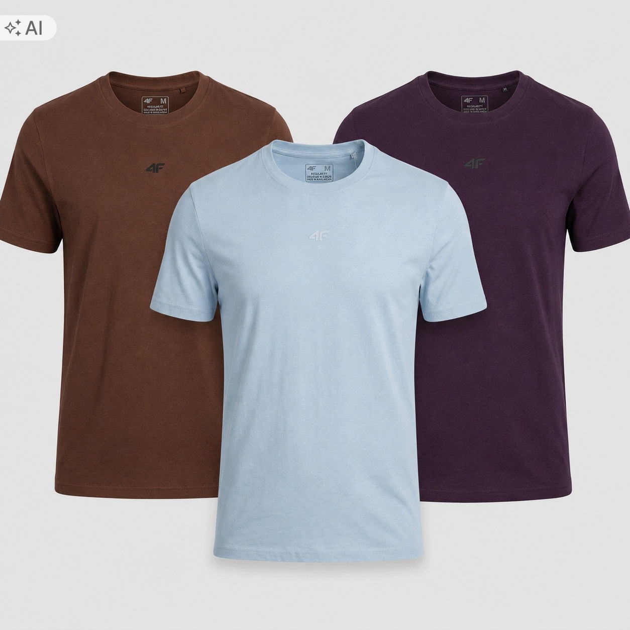 Pánské Tričko 4F Komplet Triček Limitovaná Kolekce 3 Ks 5XL M3947 SS26