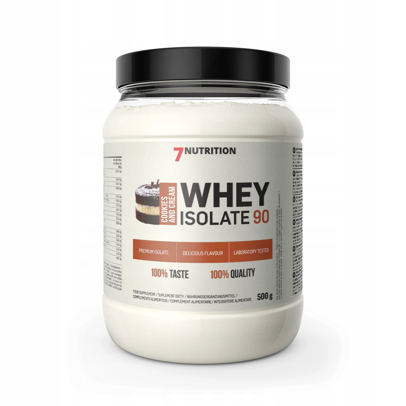 7NUTRITION Whey Isolate 90 500G Cookies Protein Izolát Hmota Wpi