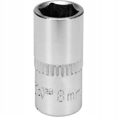 

Nasadka 8mm 1/4" 6-kąt Cv krótka Yato