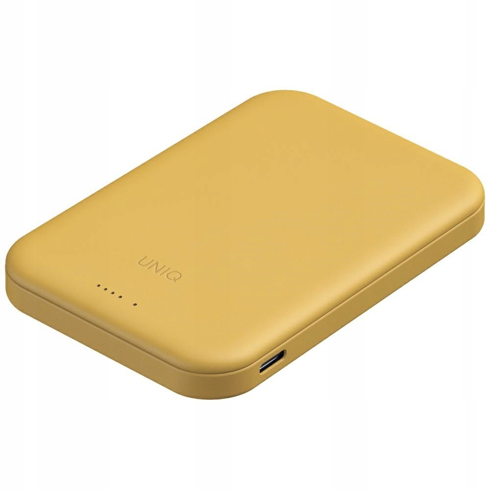 Powerbanka Uniq Lyden Lexa Magnetic 5000mAh Pd Usb-c MagSafe žlutá