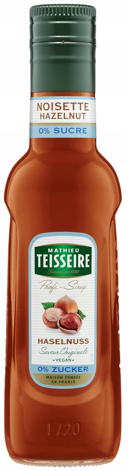 Syrop Mathieu Teisseire Hazelnut ZERO ORZECH LASKOWY bez cukru 250ml Marka inna