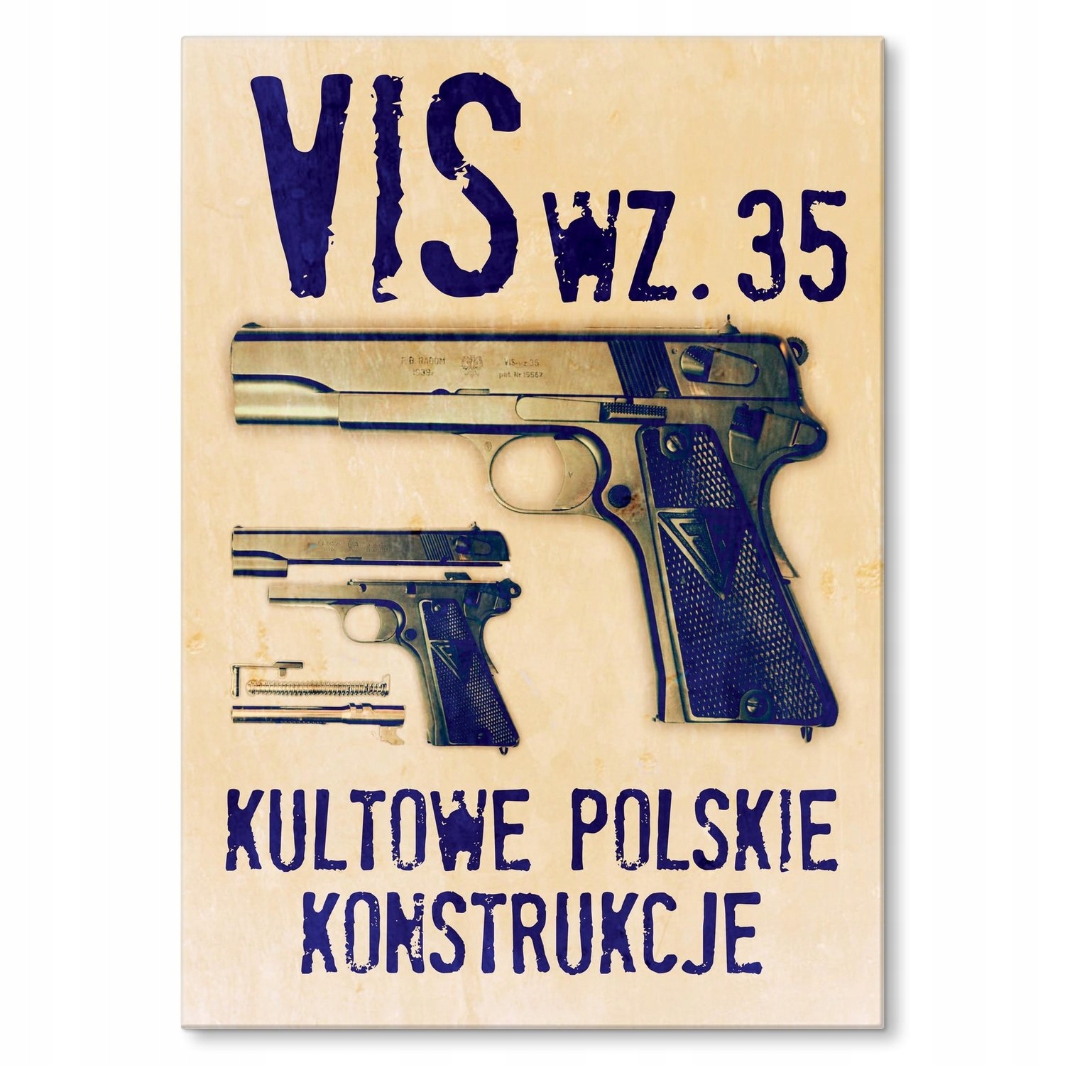 

Plakat metalowy Pistolet Vis M