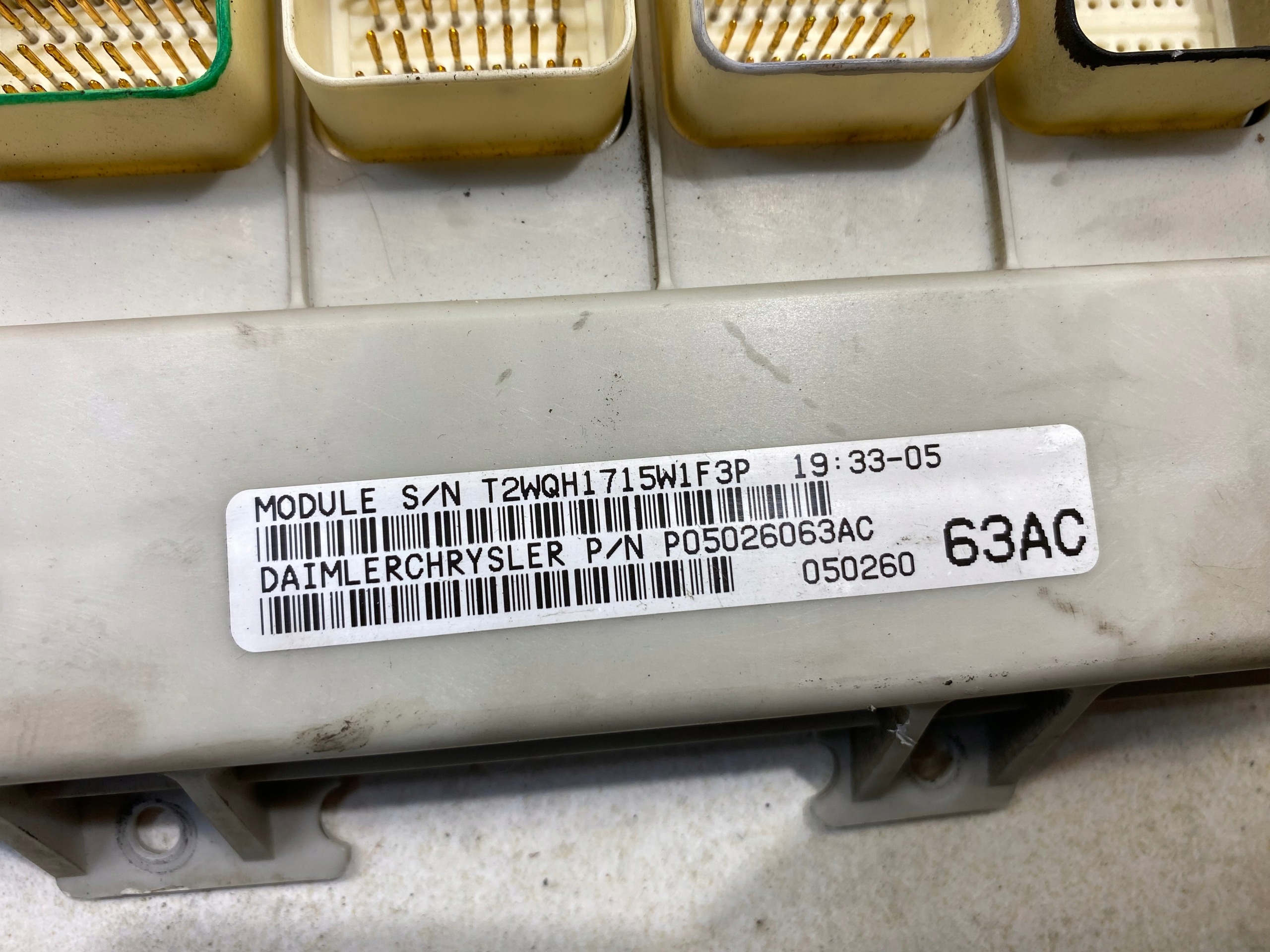 Unité commande confort VOYAGER IV 2.8 CRD P05026063AC