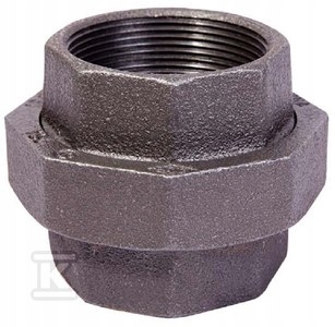 Šroubení U1 Č.48 2.5 Černý Dvojspojkový