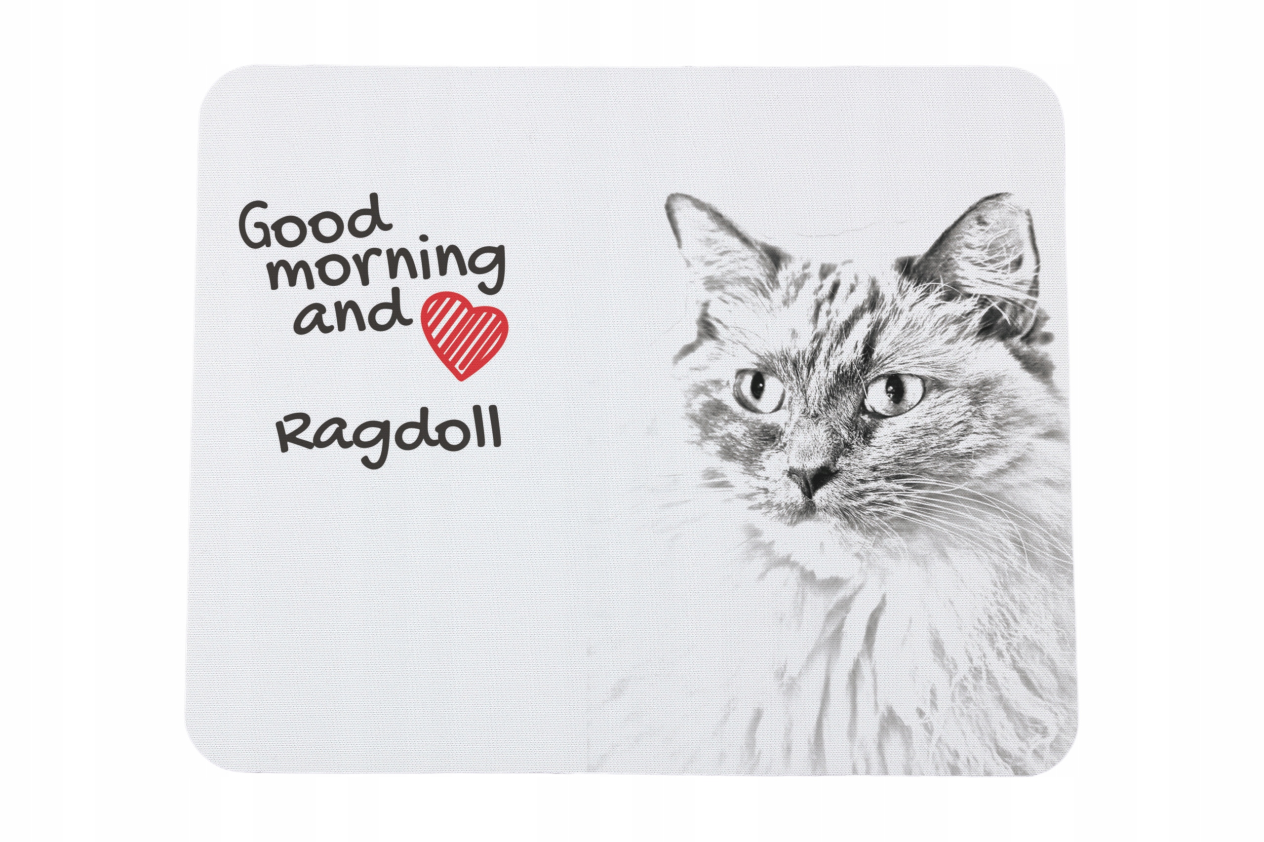 Ragdoll podkładka pod myszkę z nadrukiem, personalizowana podkładka z kot