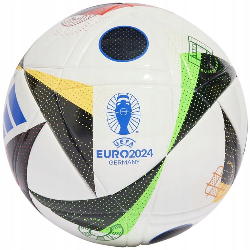 Adidas Euro 2024 League J350 piłka nożna treningowa Junior IN9376 R.5
