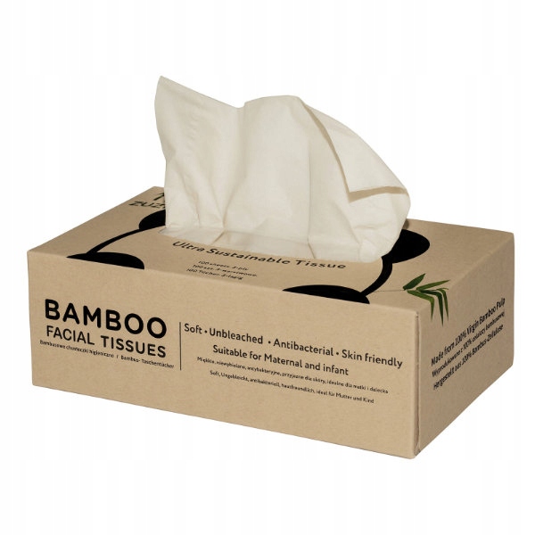 Zuzii Chusteczki bambusowe 3-warstwowe 100szt.