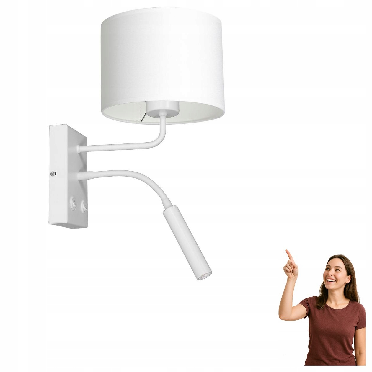 Hotelová nástenná lampa s výložníkom typu flex Arden 3423 Luminex