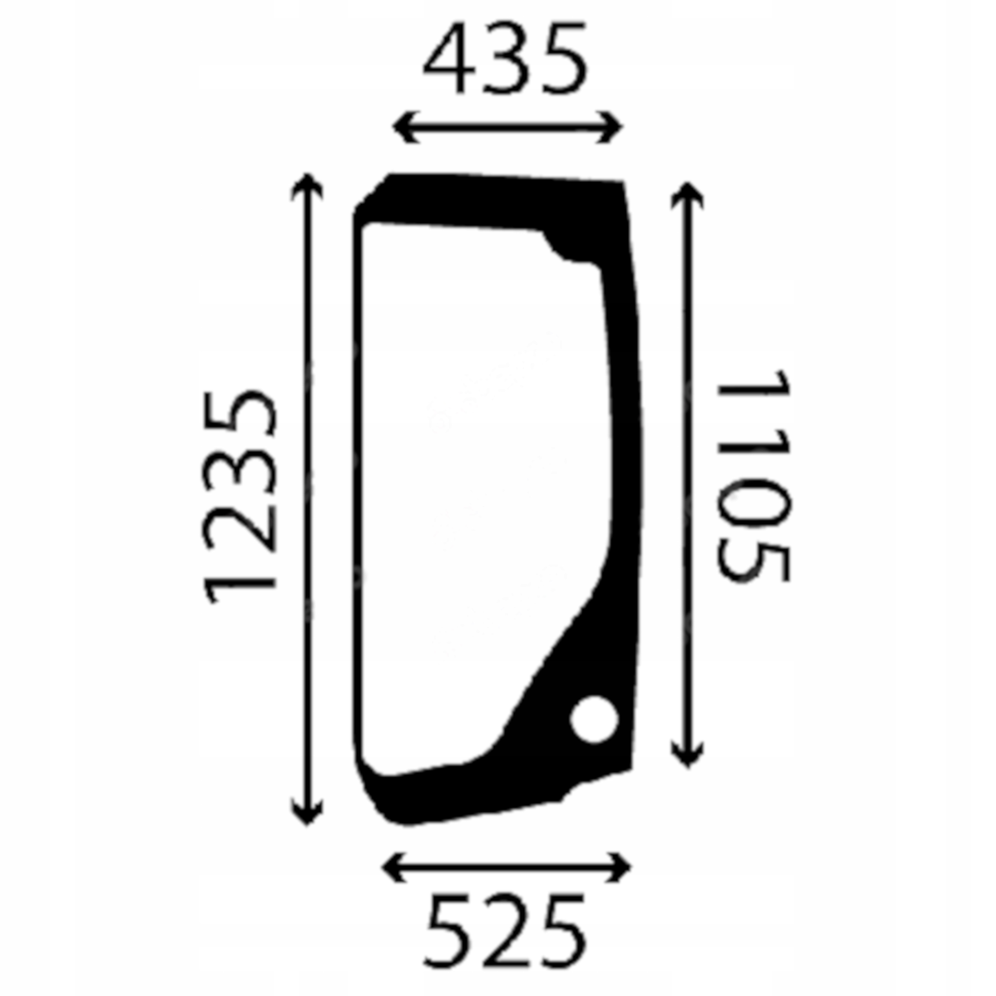 sklo boční levé 4664386