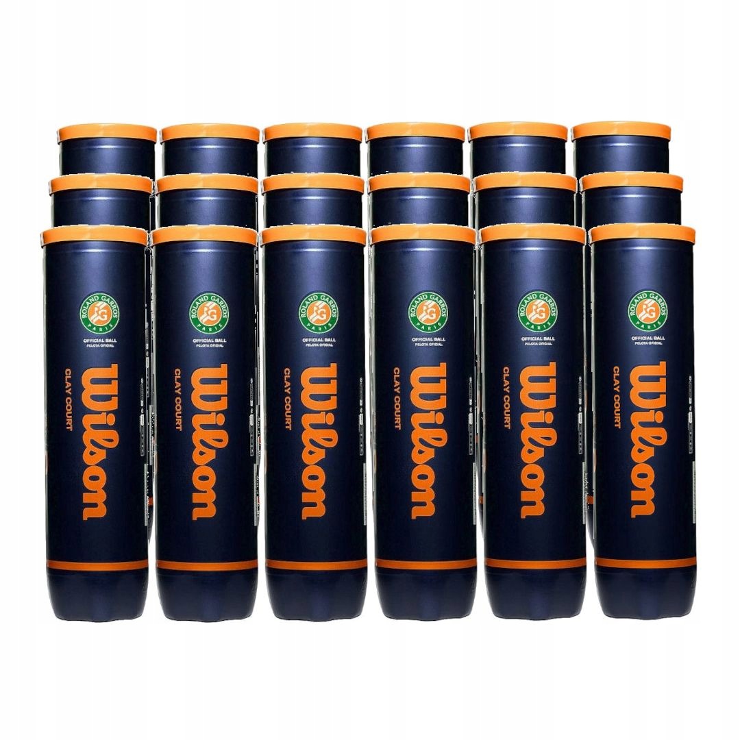 Tenisové míčky Wilson Roland Garros Clay Court Karton 18 x 4 ks