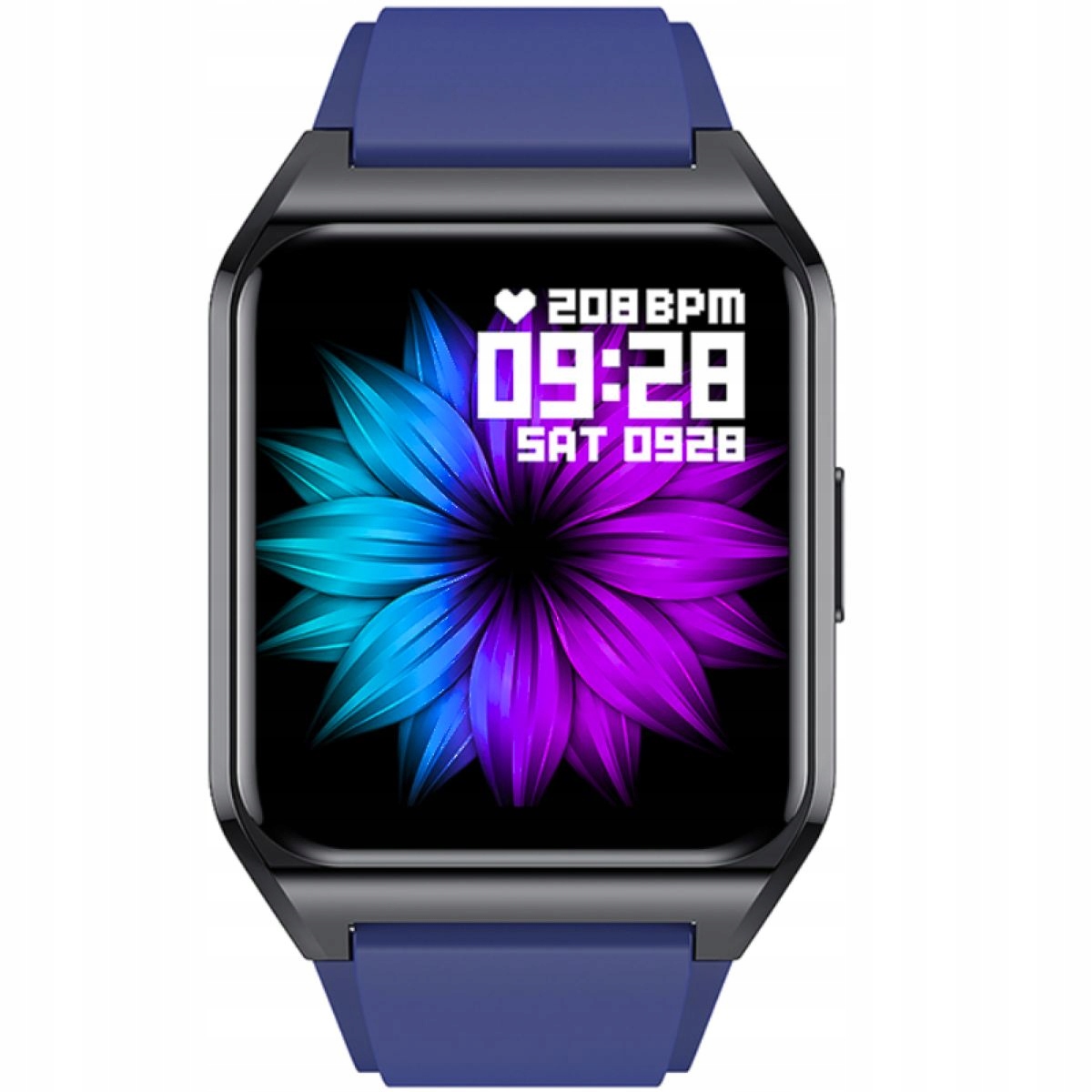 Chytré Hodinky s funkcí hovoru Teploměr Tlak Rubicon RNCE89 tmavě modrý