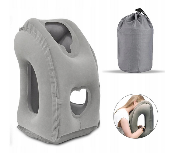 PODUSZKA PODRÓŻNA ROGAL DMUCHANA POMPOWANA DO AUTA SAMOLOTU Z OTWORAMI