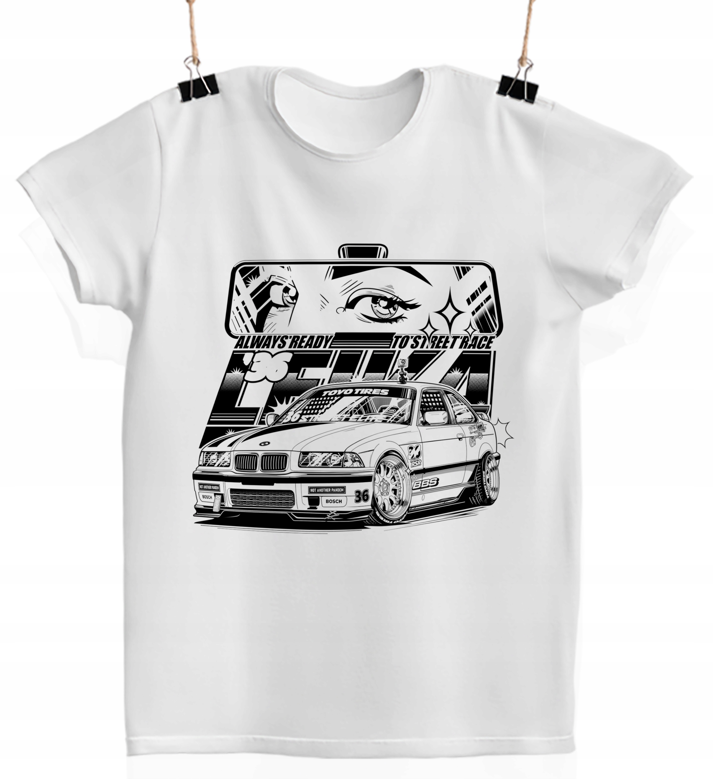 

Koszulka t-shirt Bmw dla fana motoryzacji klasyk