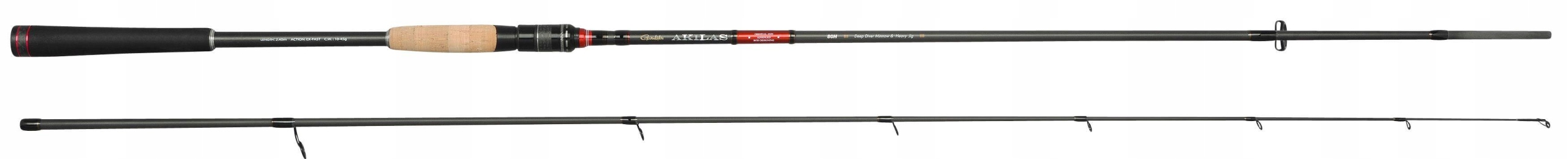 Wędka spinningowa Gamakatsu Akilas 80MH 240cm 5-30g