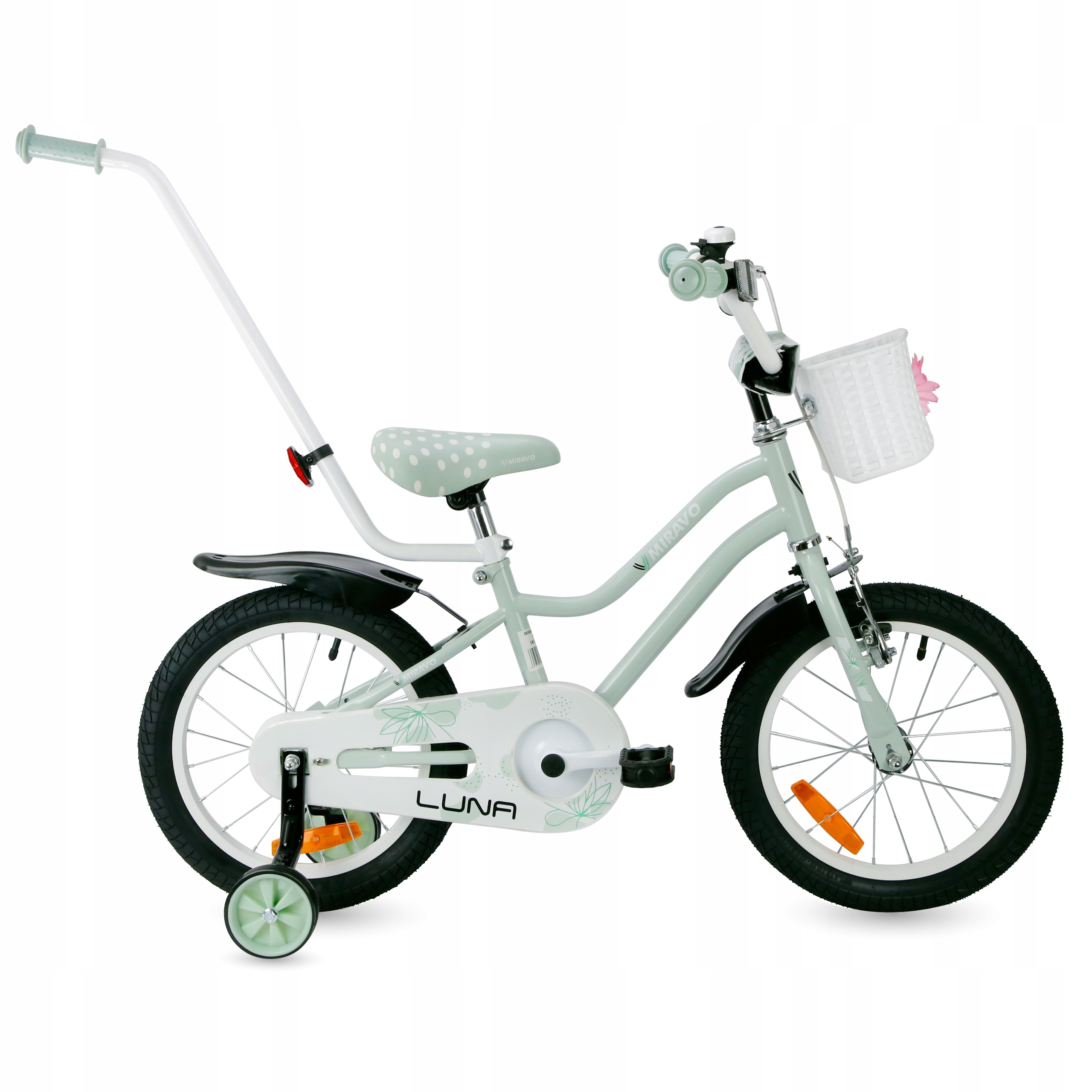 Rowerek Dziecięcy 16 Cali Rower Dla Dziewczynki Koszyk I Prowadnik