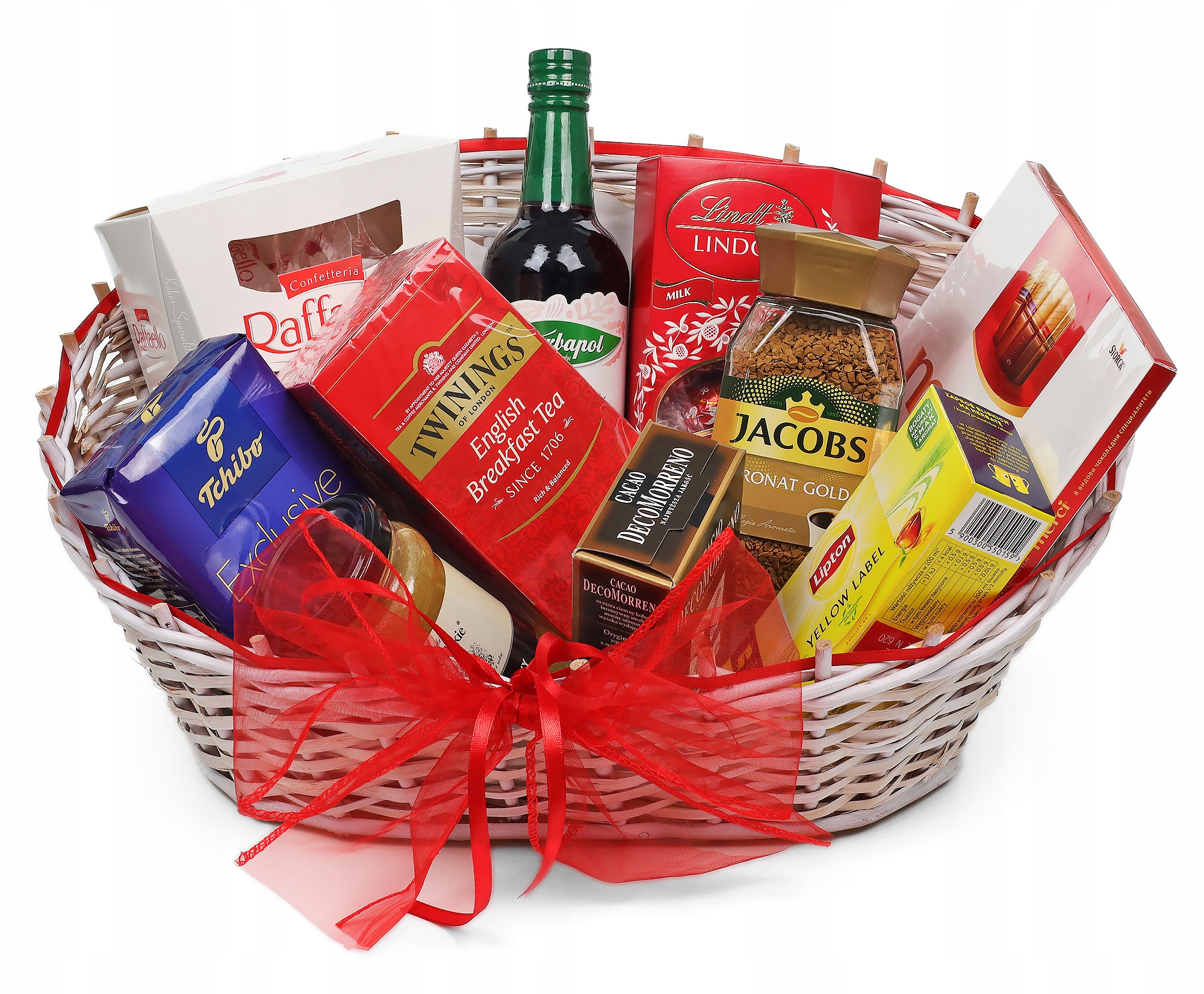 Levně Velká sada dárkových košů Sladkosti Káva Čaj