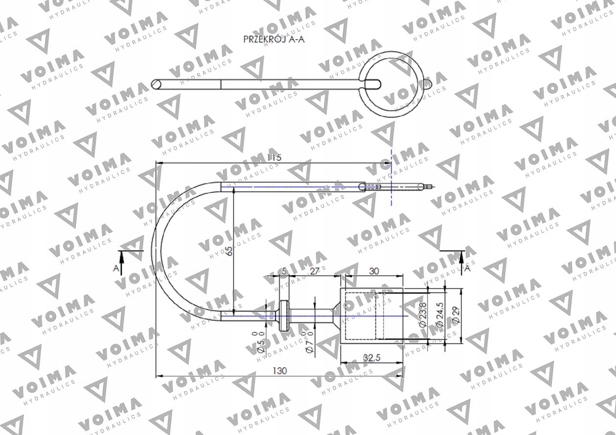 Pokrywa, zatyczka do WTYCZKI szybkozłącza EURO Numer katalogowy części V-PWT125A