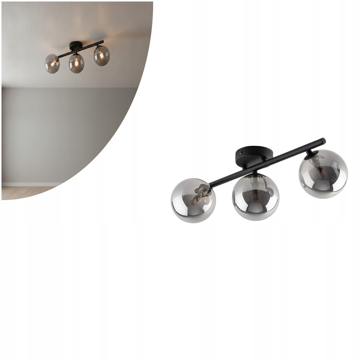 Stropná lampa Estera čierna Tk Lighting