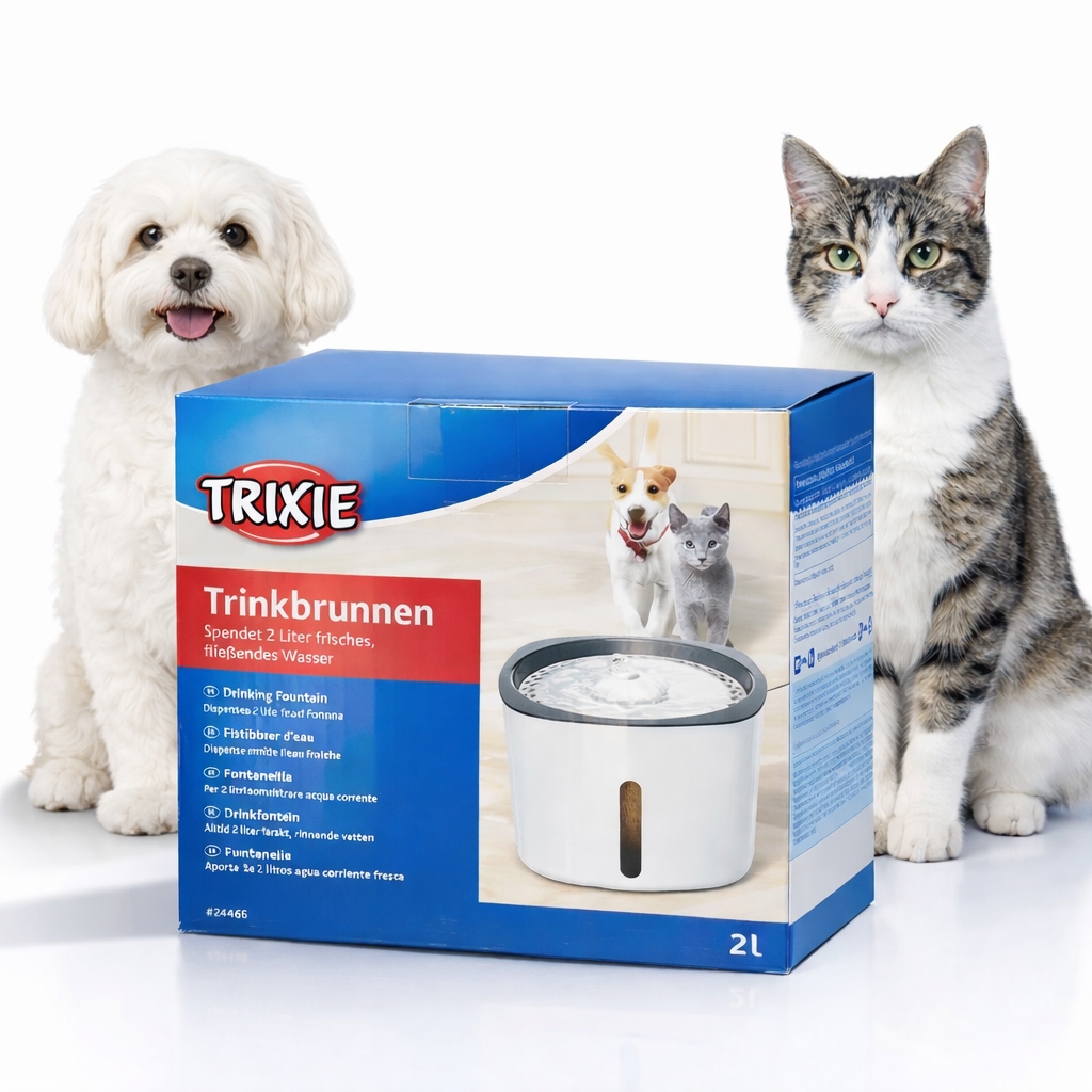 Trixie Fontána na pití 2 l Automatická napáječka pro kočky a malé psy