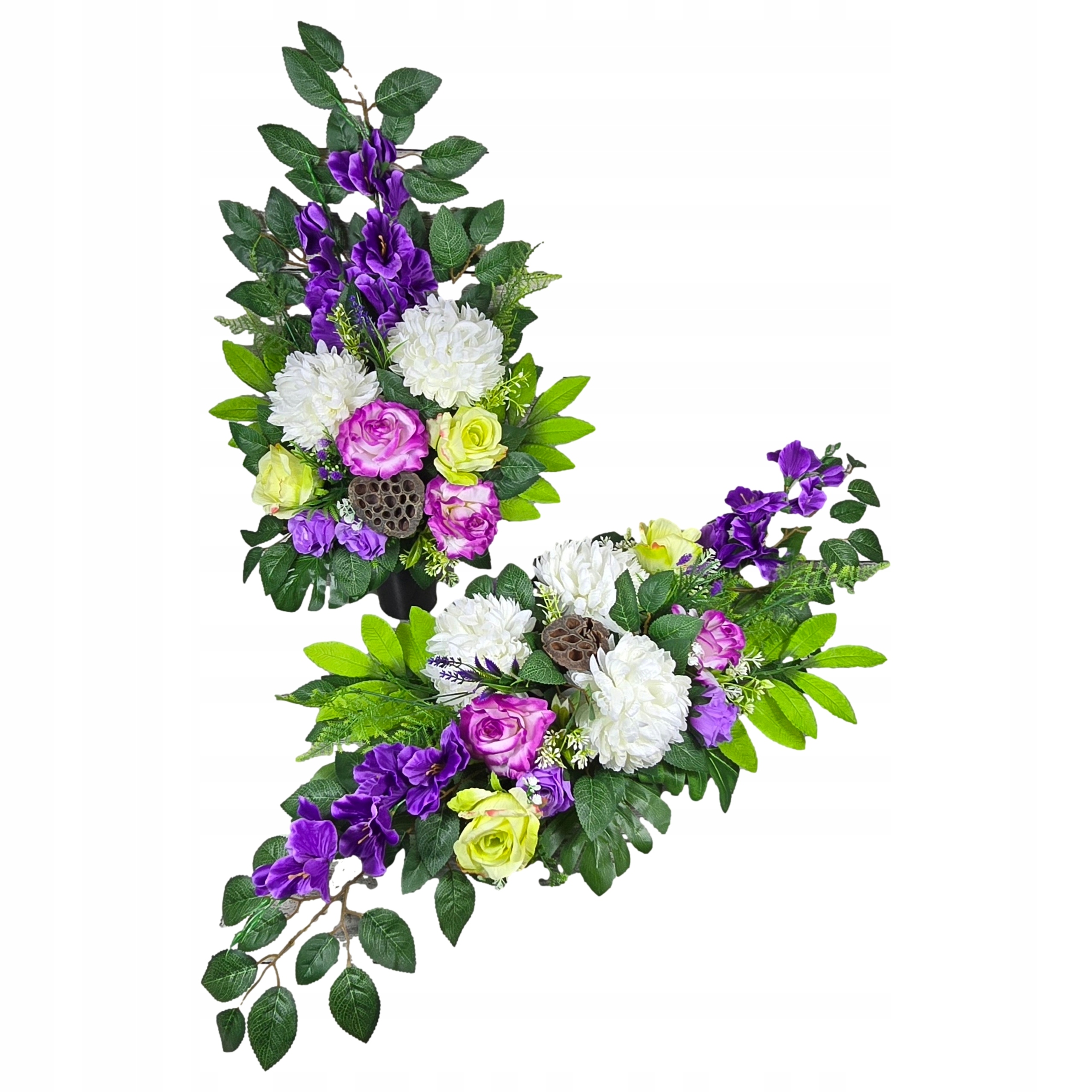 Komplet Dekorace Na Hřbitov Kytice Hrob Náhrobní Kompozice Všech Svátků