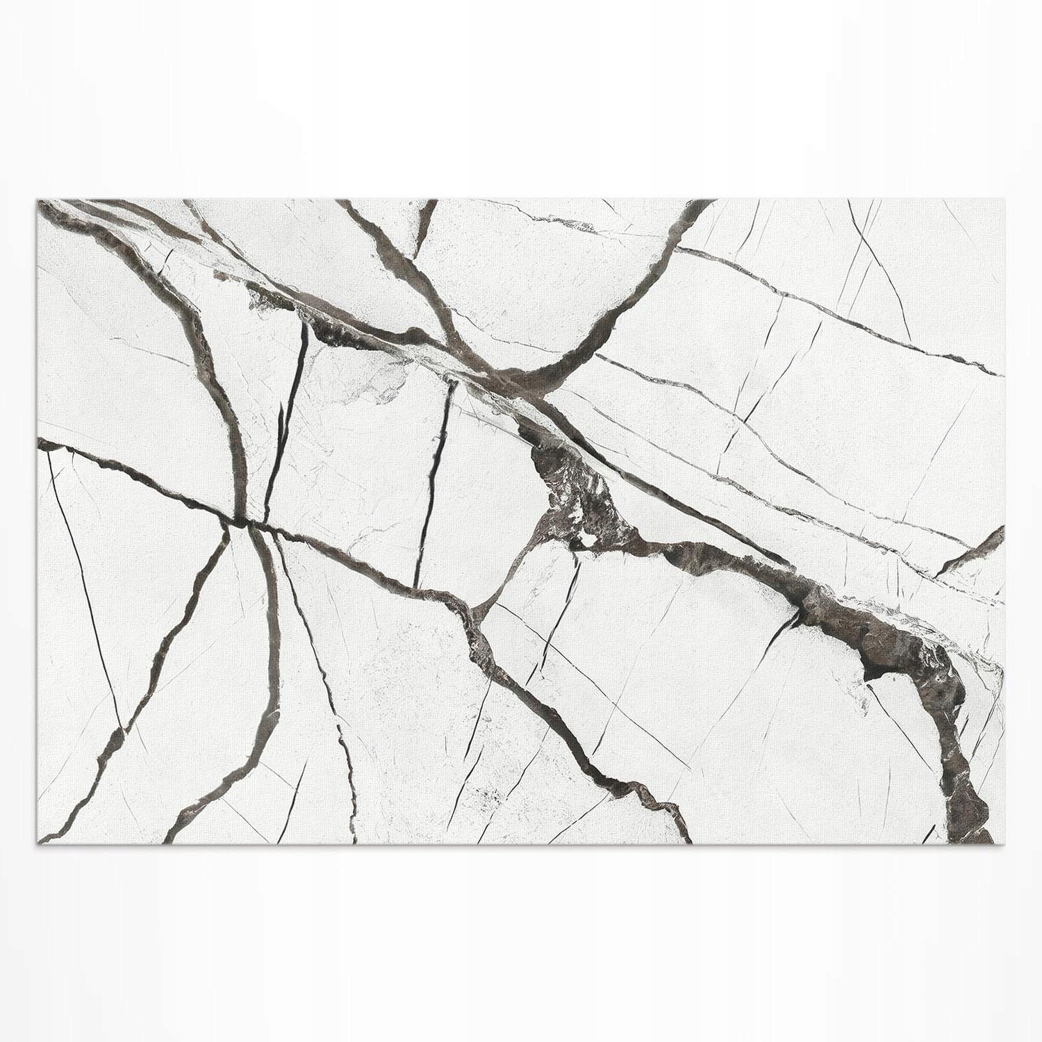 Koberec Vinylový Vnější rozměr: 150 x 100 cm Světlý popraskaný mramorový kámen