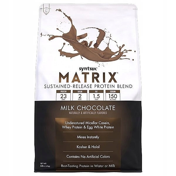 Syntrax Matrix 5.0 Protein Koncentrát Kazein 2270g Milk Chocolate (Mléčná Čokoláda)