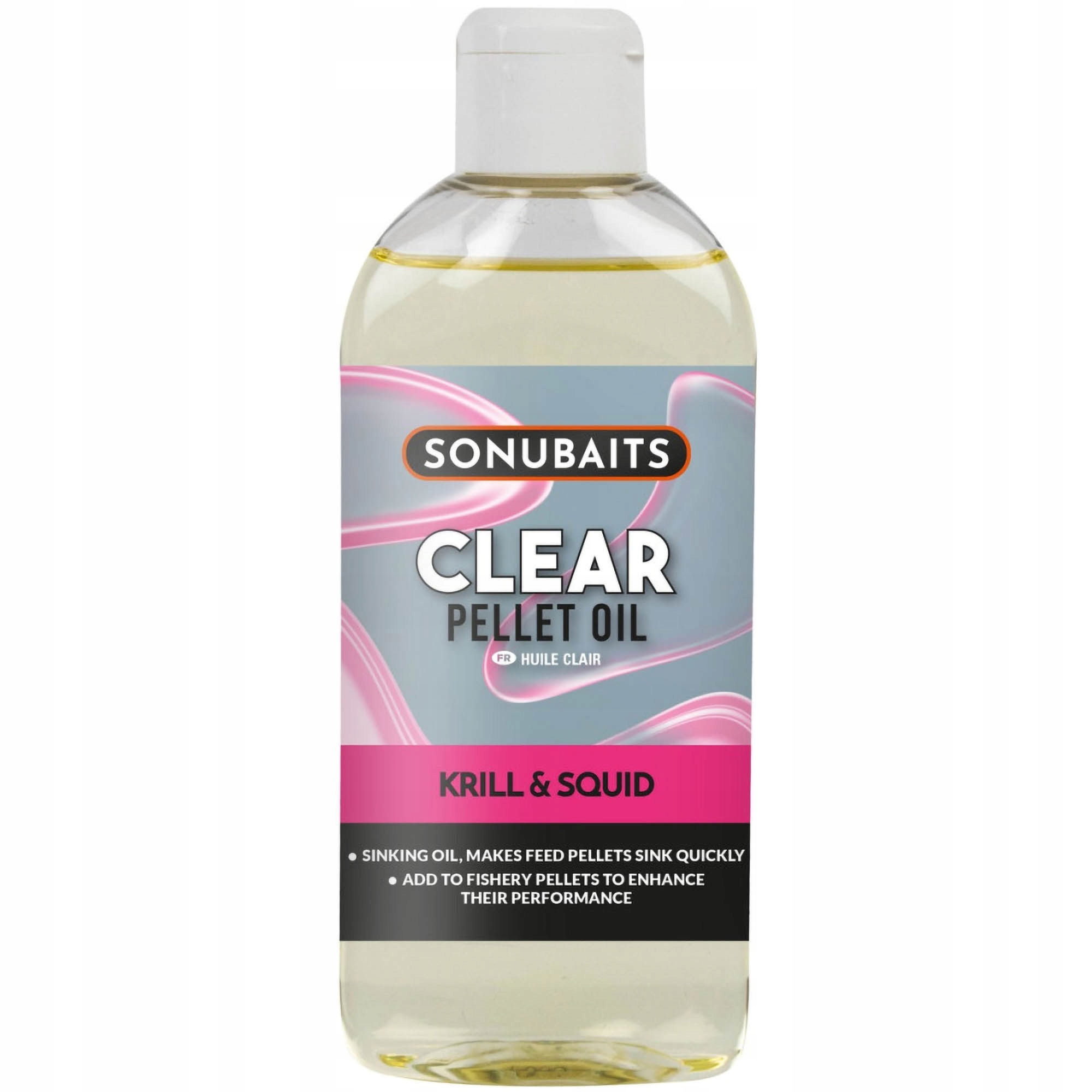 Atraktor Sonubaits Clear Pellet Oil Krill Squid 200ml