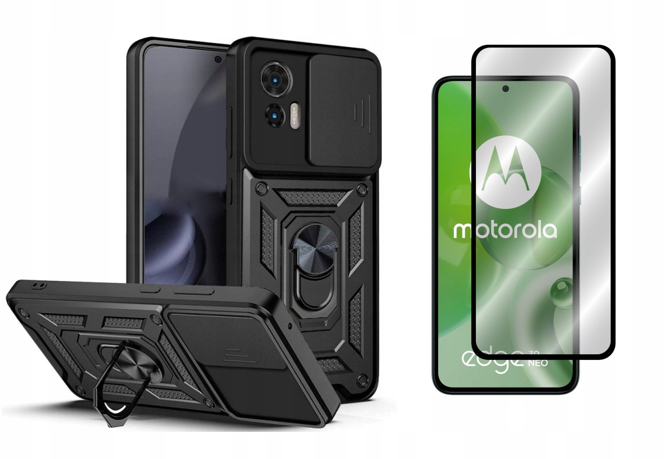 

Etui Cshield Ring do Motorola Edge 30 Neo 5G+SZKŁO