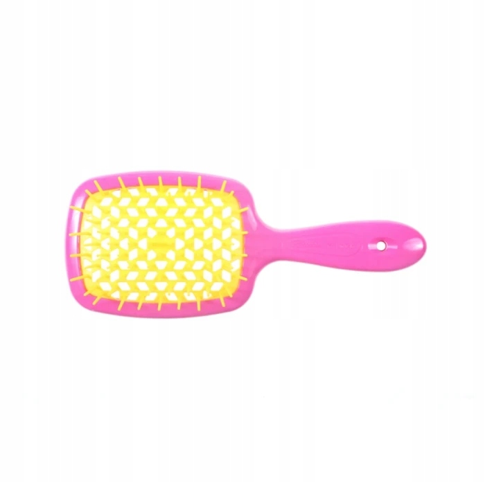 Janeke Kartáč na vlasy Superbrush Normal růžovo-žlutý