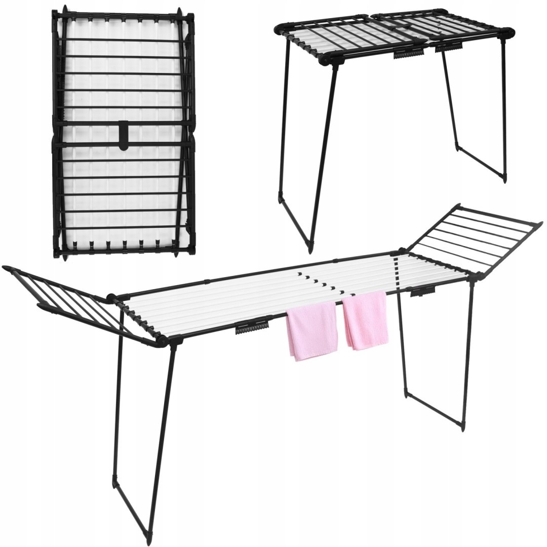 Levně Stojící sušák na prádlo a prádlo skládací balkonový rozkládací Bau