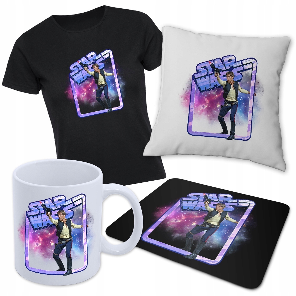 

Zestaw Star Wars Tshirt M Poduszka Kubek Podkładka