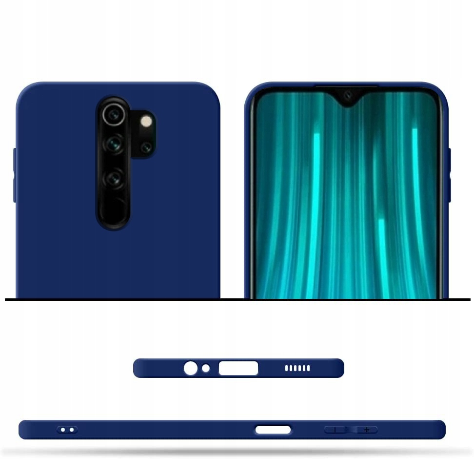 ETUI MATOWE SLIM do XIAOMI REDMI NOTE 8 PRO +SZKŁO Marka bez marki