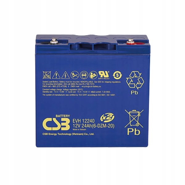 Akumulator Csb Evh 12240 F2 12V 24Ah do pracy cyklicznej
