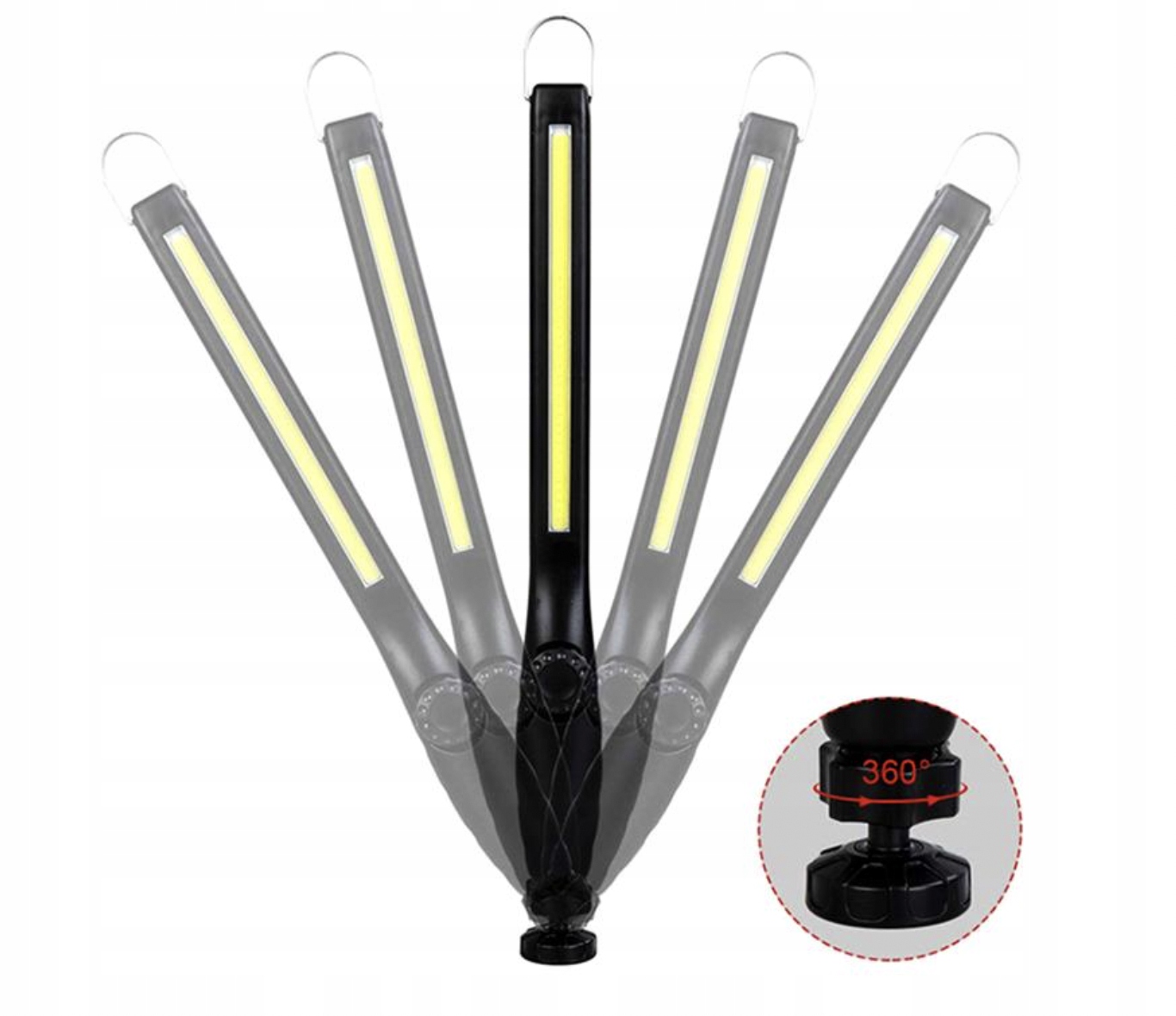 LAMPA WARSZTATOWA LATARKA LED COB 8W USB MAGNES Marka inna