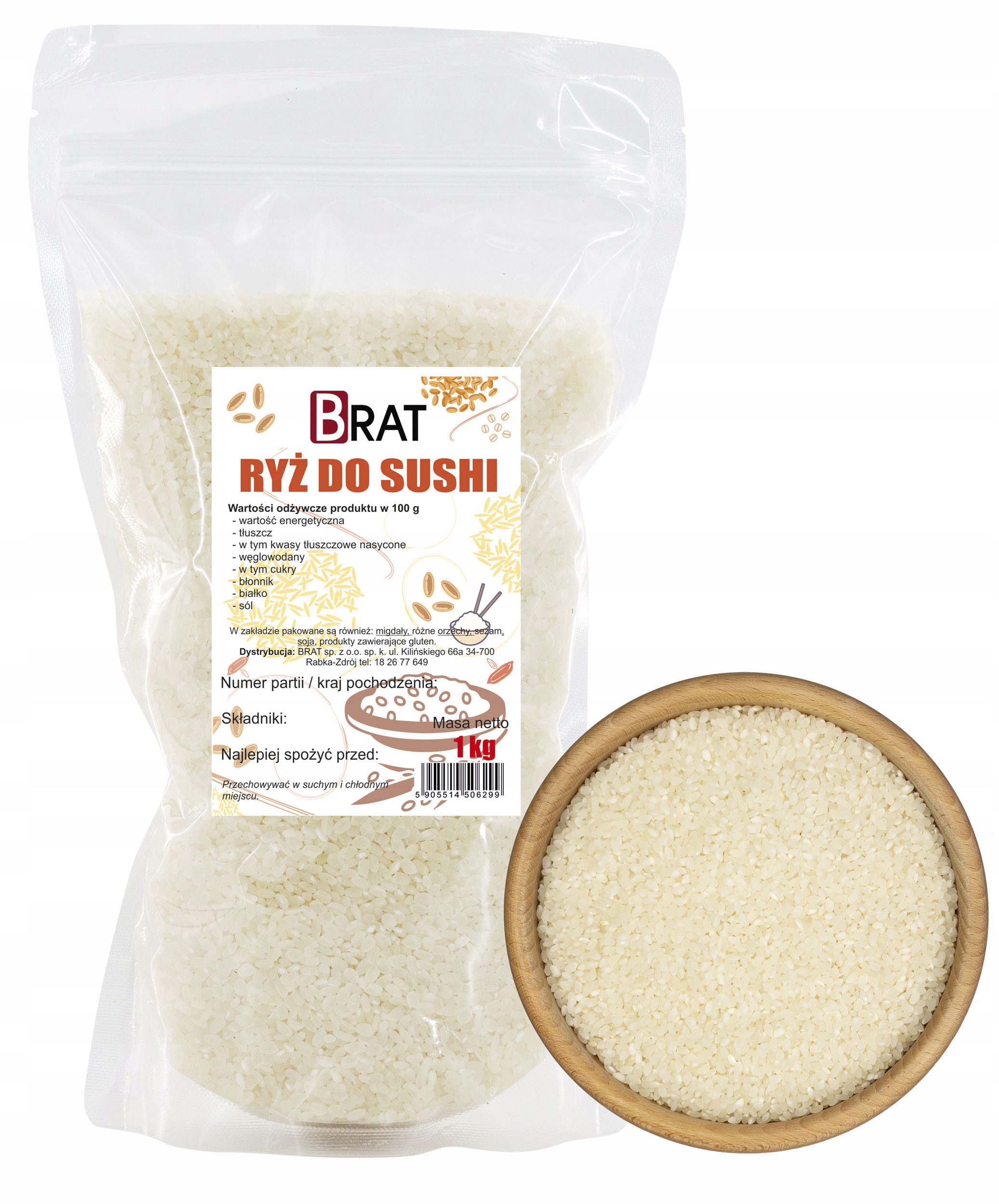 Levně 4X Brat Rýže na Sushi 1kg