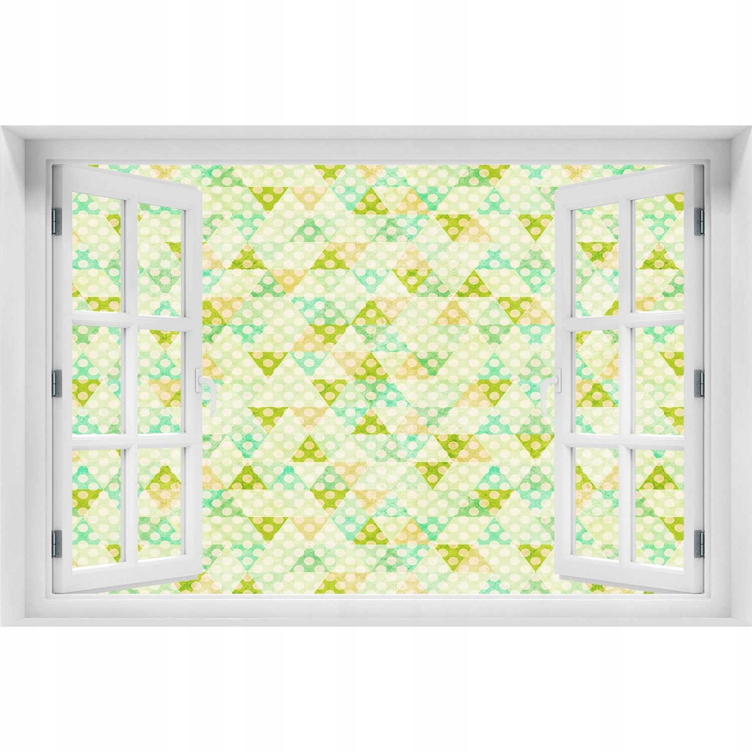 

3D Okno Naklejka ścienna Geometryczne tło 150x100