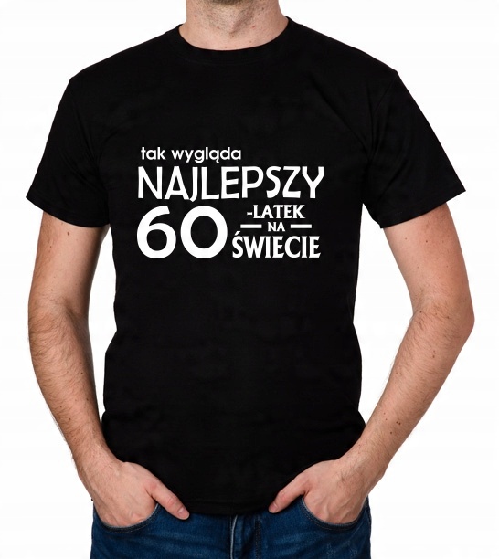 

koszulka Najlepszy 60-LATEK 60 Urodziny prezent