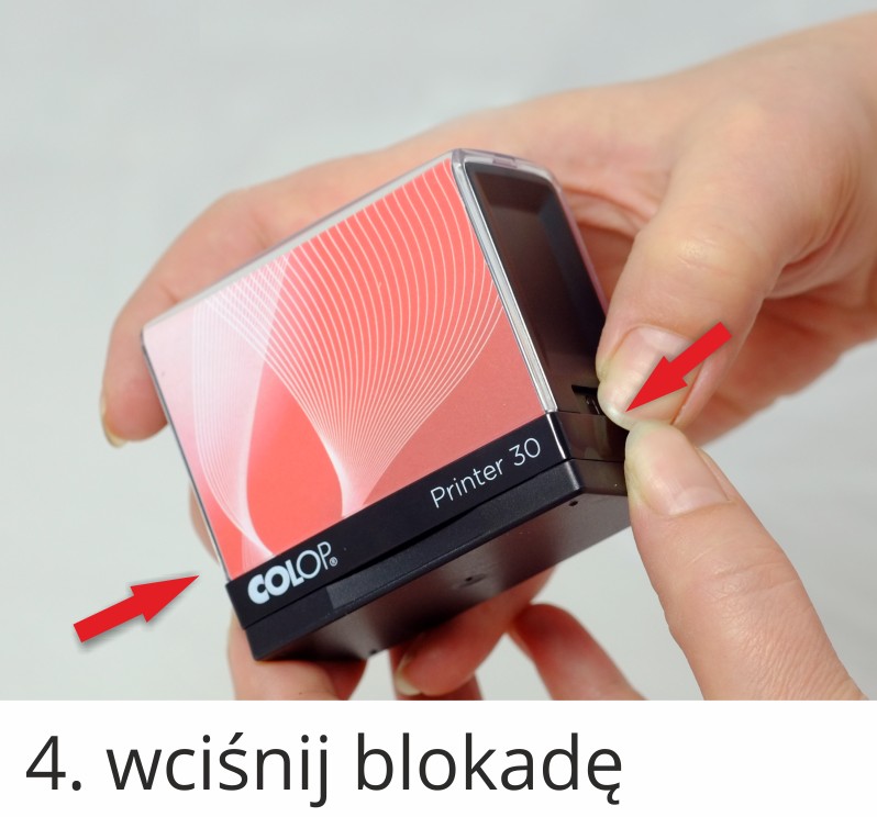 ODPIS pieczątka automatyczna stempel SMART Rodzaj elementu stemplującego Gumka laserowa
