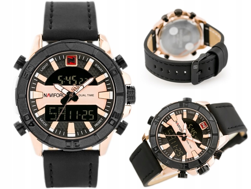 

Męski Zegarek Naviforce wiele funkcji datownik